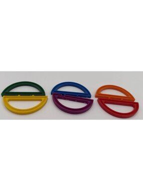 Plastic Puzzle Ball Half Moon Interlocking Replacements